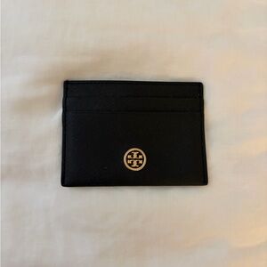 Tory Burch Black and Gold Card Holder